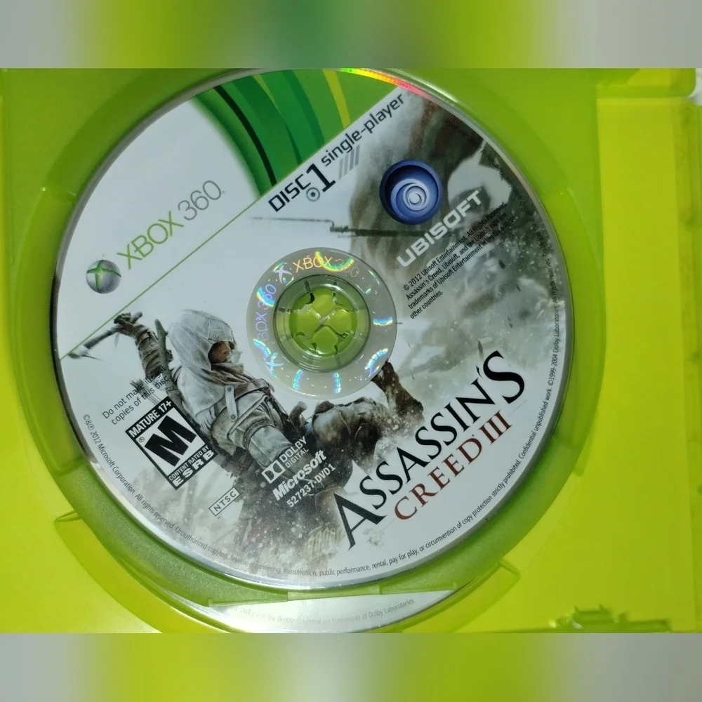 Assassin's Creed III Green Video Game